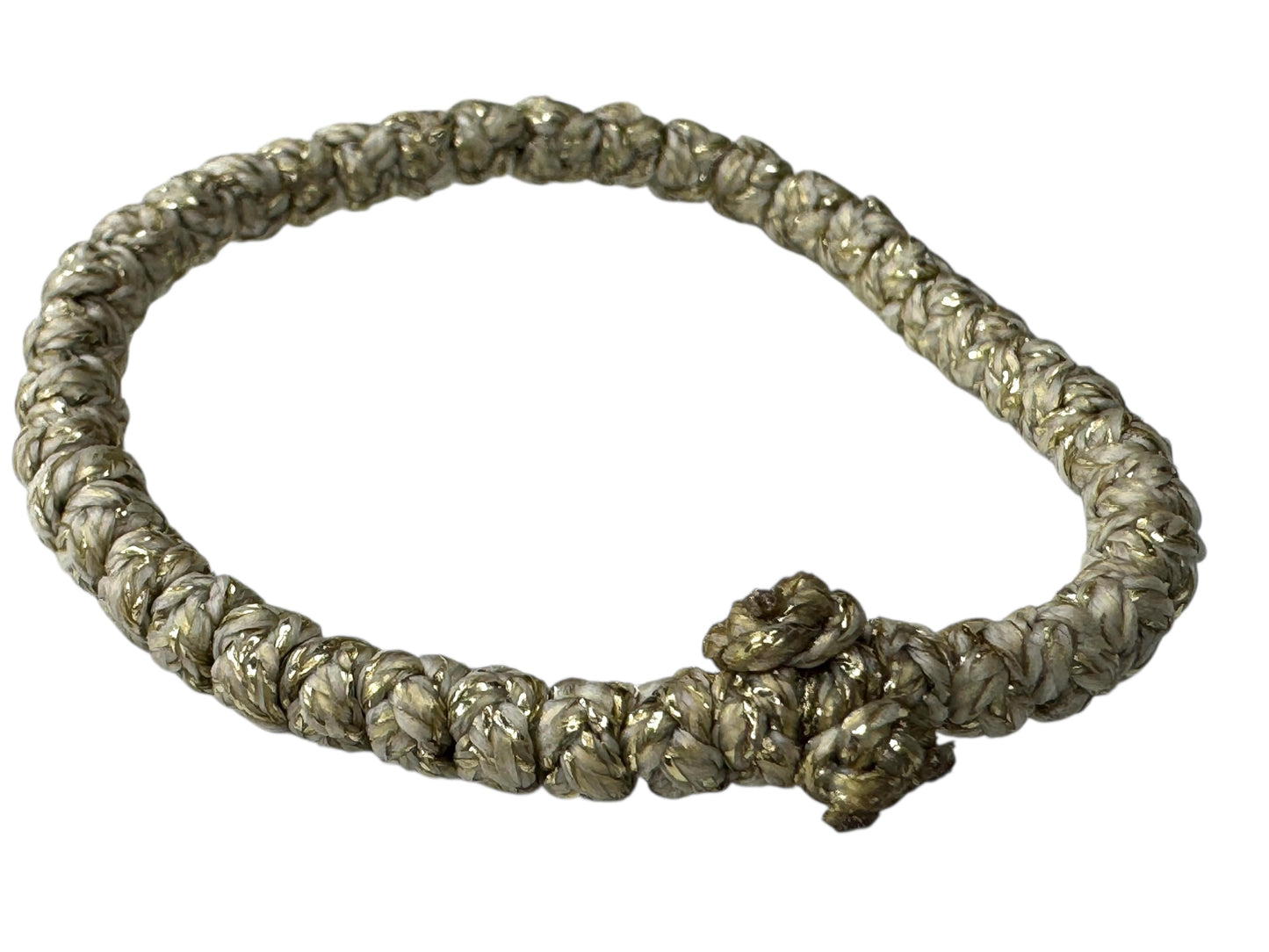 Greek Orthodox Komboskini Prayer Rope Bracelet Matte Gold