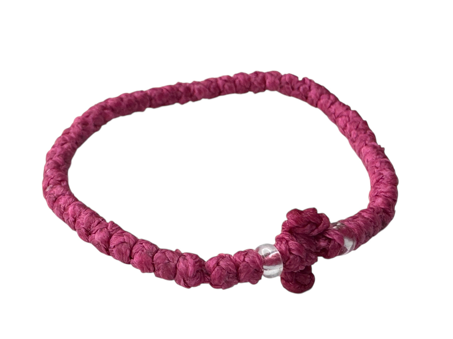 Greek Orthodox Prayer Rope Komboskini Light Raspberry