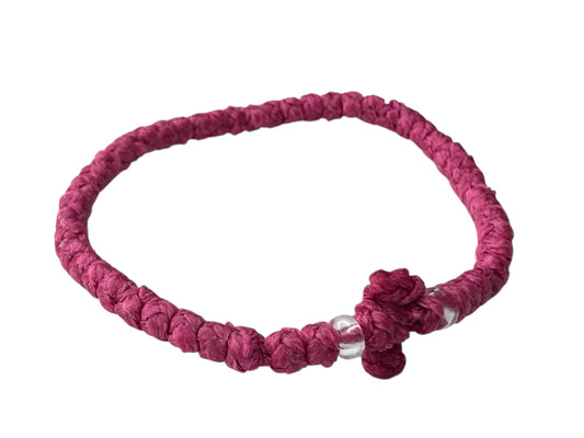 Greek Orthodox Prayer Rope Komboskini Light Raspberry