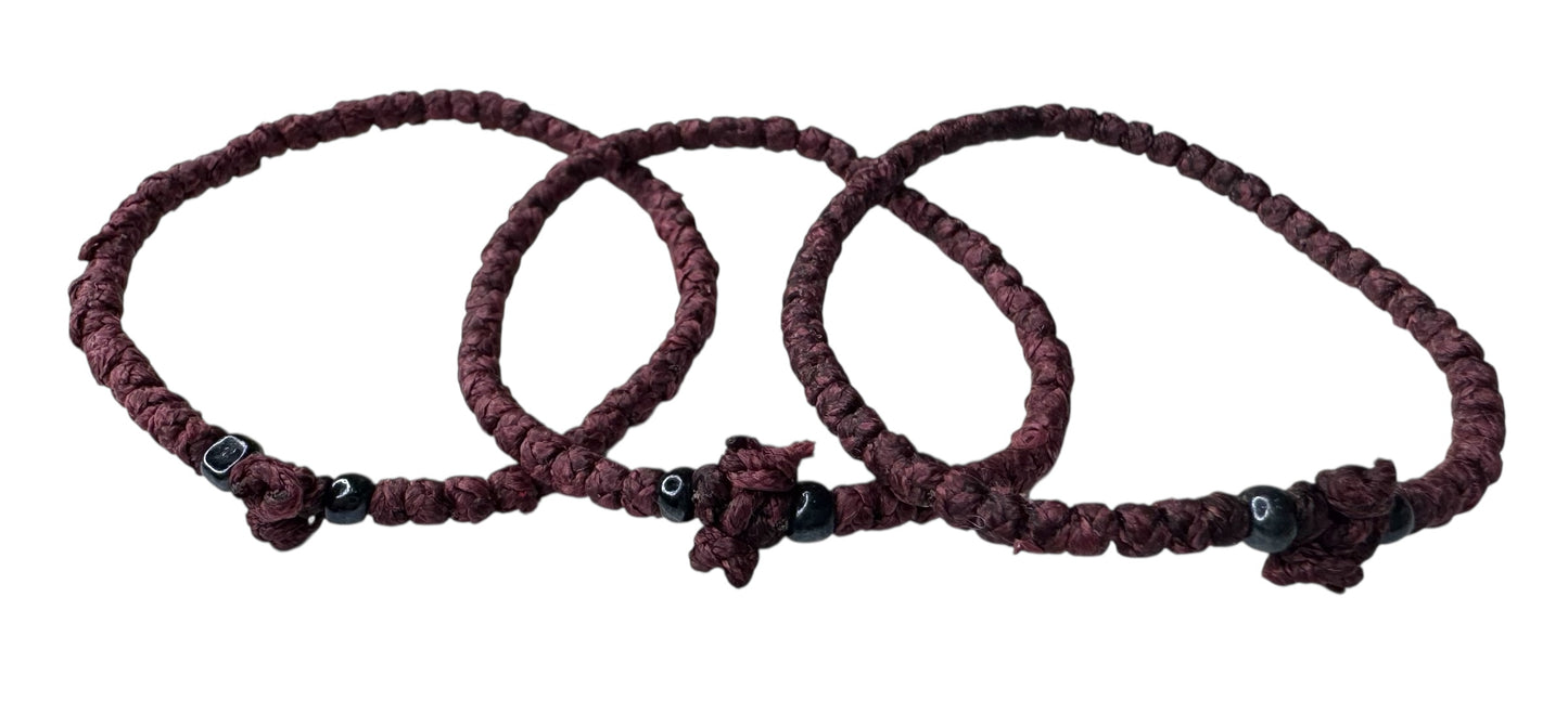Greek Prayer Rope Komboskini Dark Burgundy