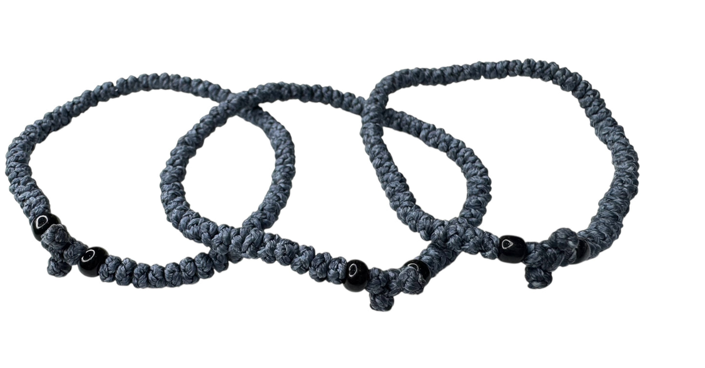 Greek Prayer Rope Komboskini Steel Gray