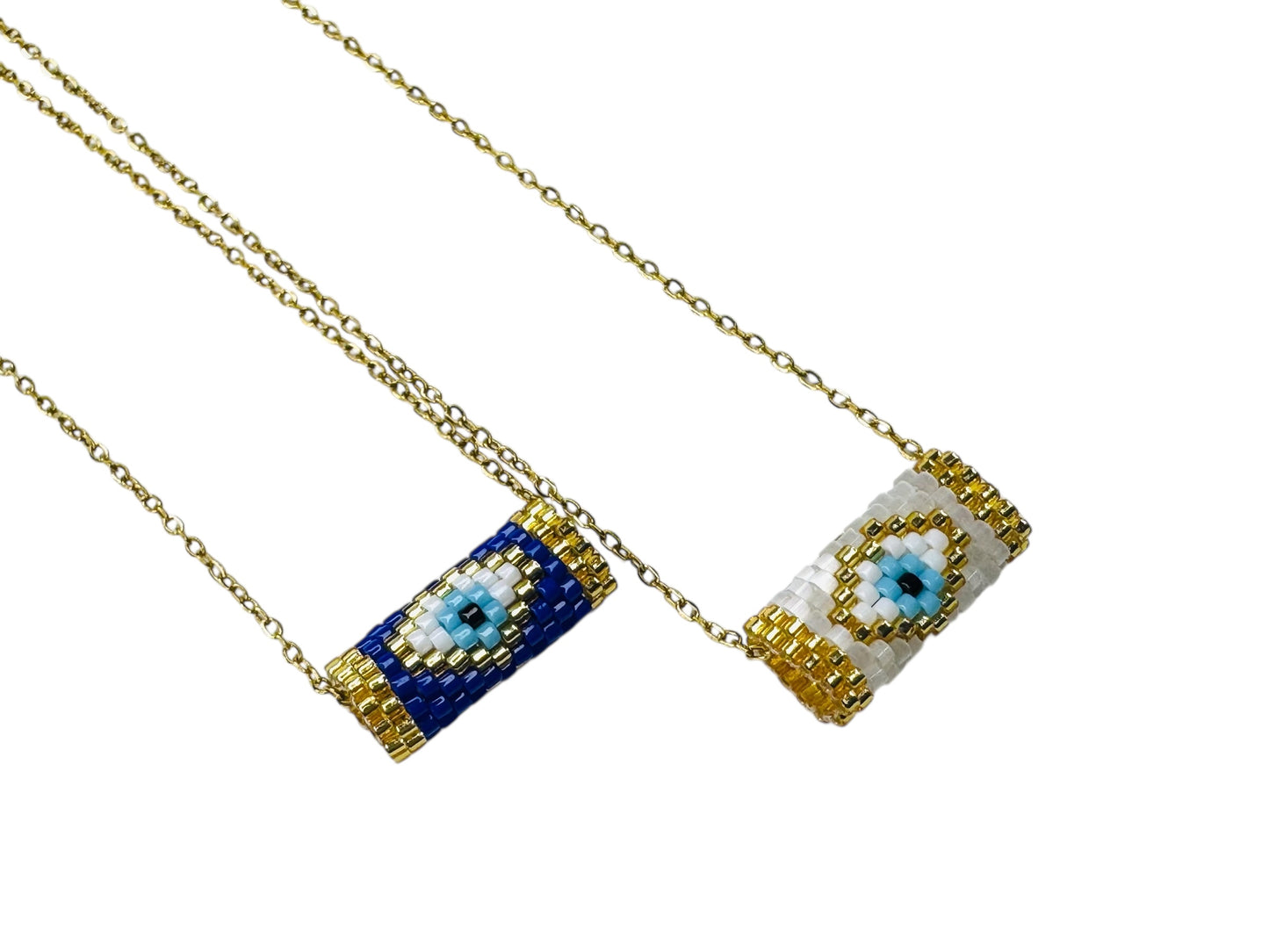 Evil Eye Beaded Necklace