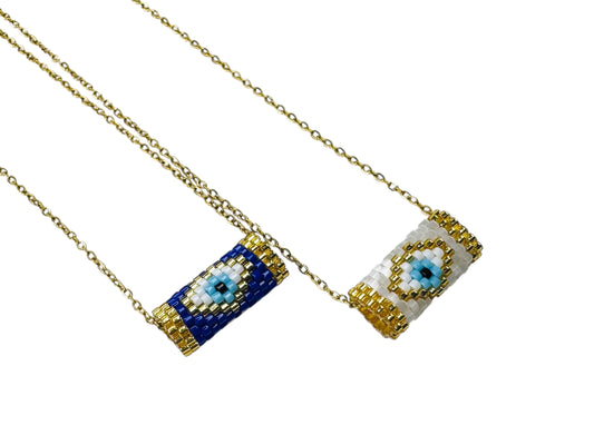 Evil Eye Beaded Necklace