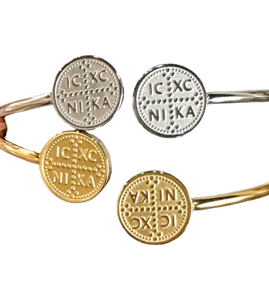 Byzantine Style Bangle Bracelet