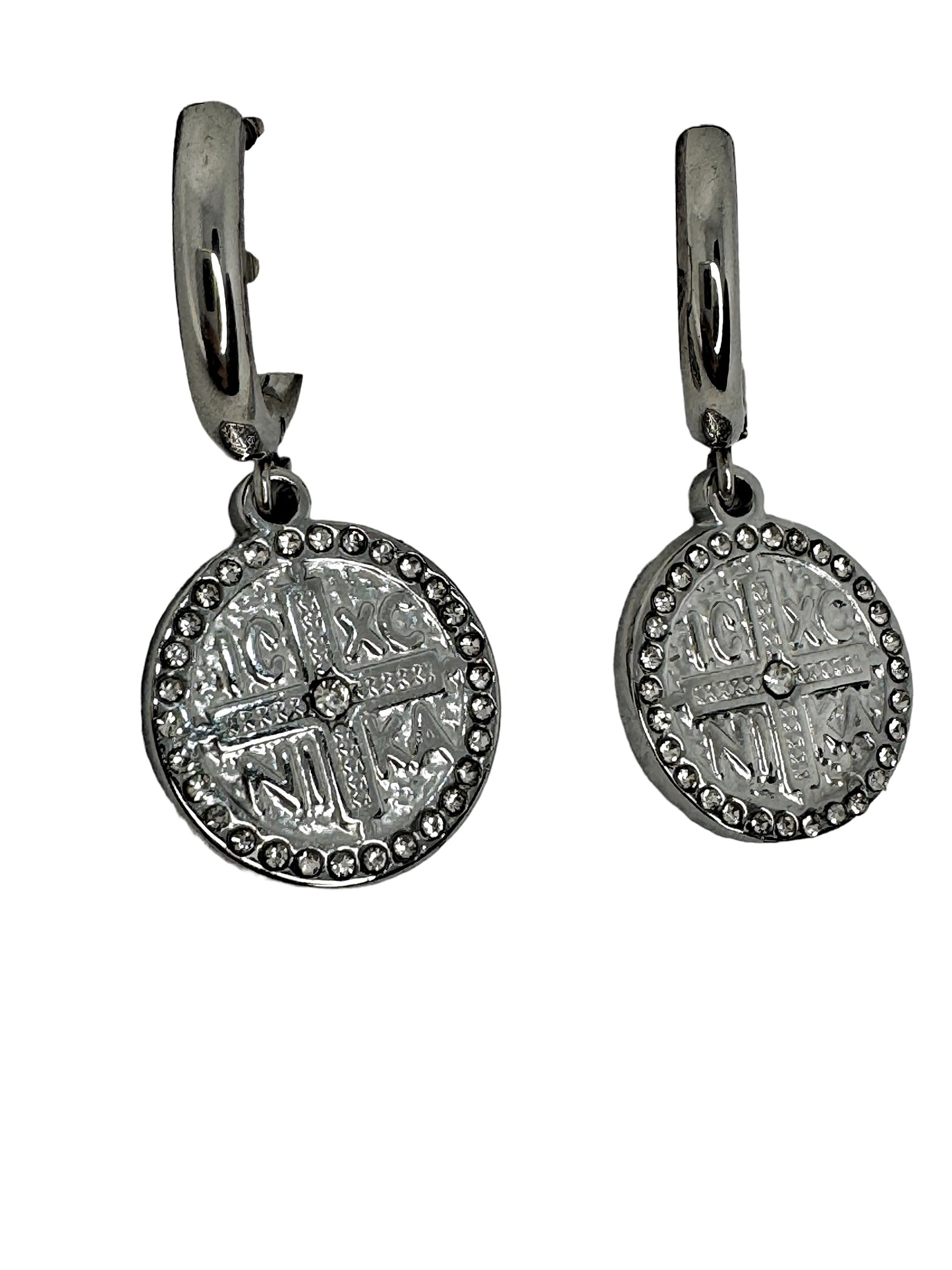 IXNC Silver Tone Stainless Steel Earrings