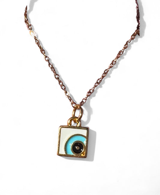Micro Art Deco Evil Eye