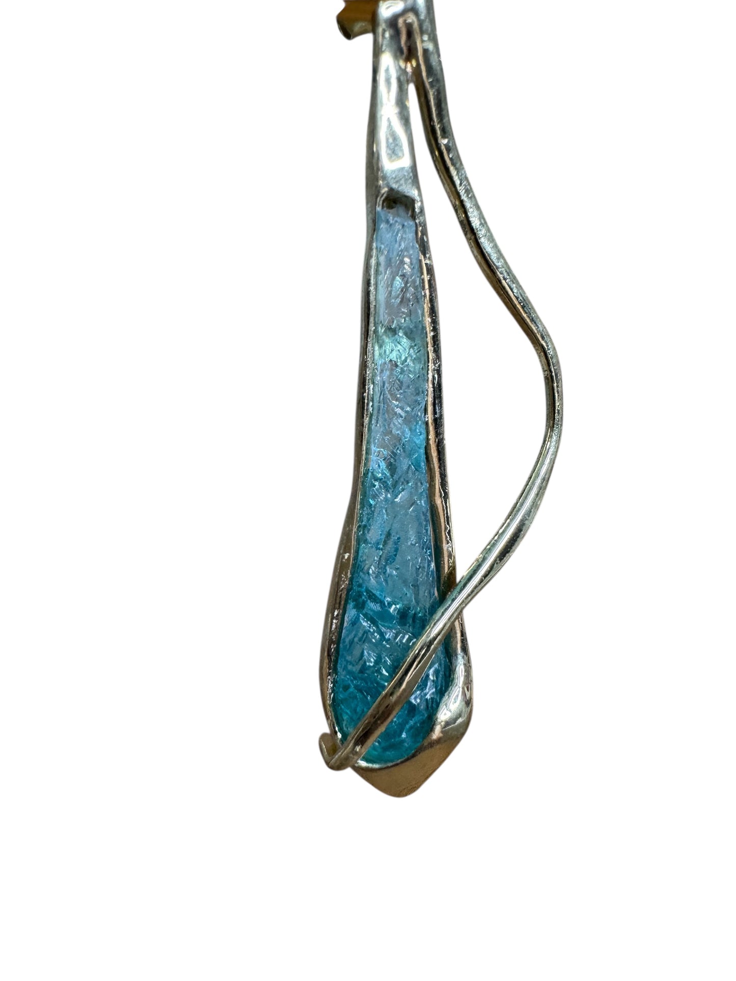 Brass And Resin Drop Earrings