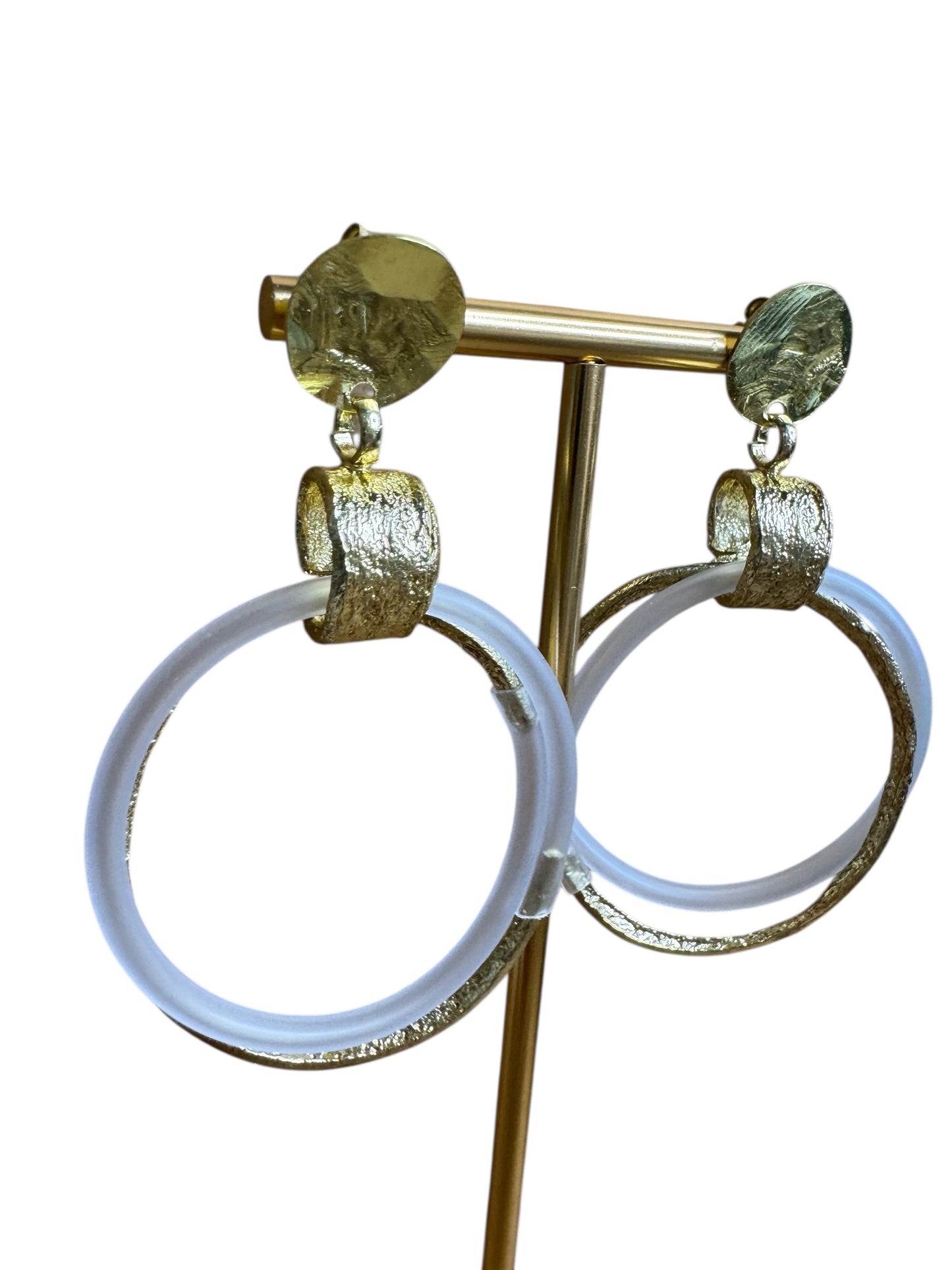 Brass Hoop Earrings
