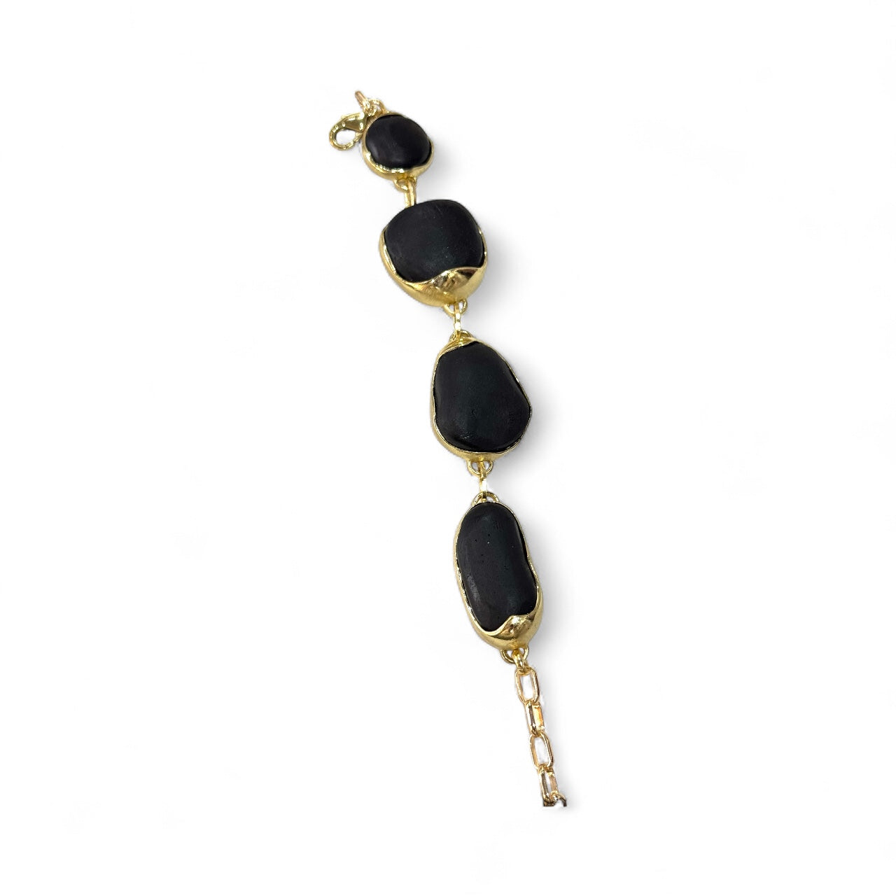 White/Black Stone Chain Bracelet