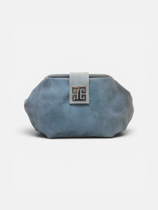 Niovi Blue Suede Bag