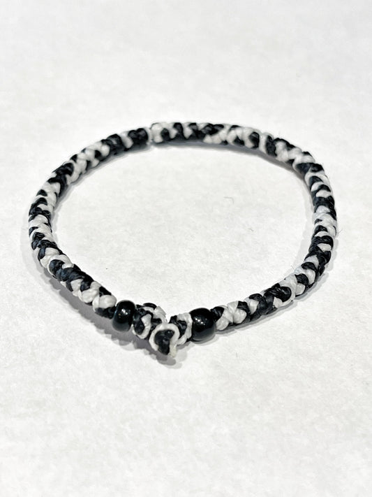 Komboskini Prayer Bracelet Greek Orthodox Black & White