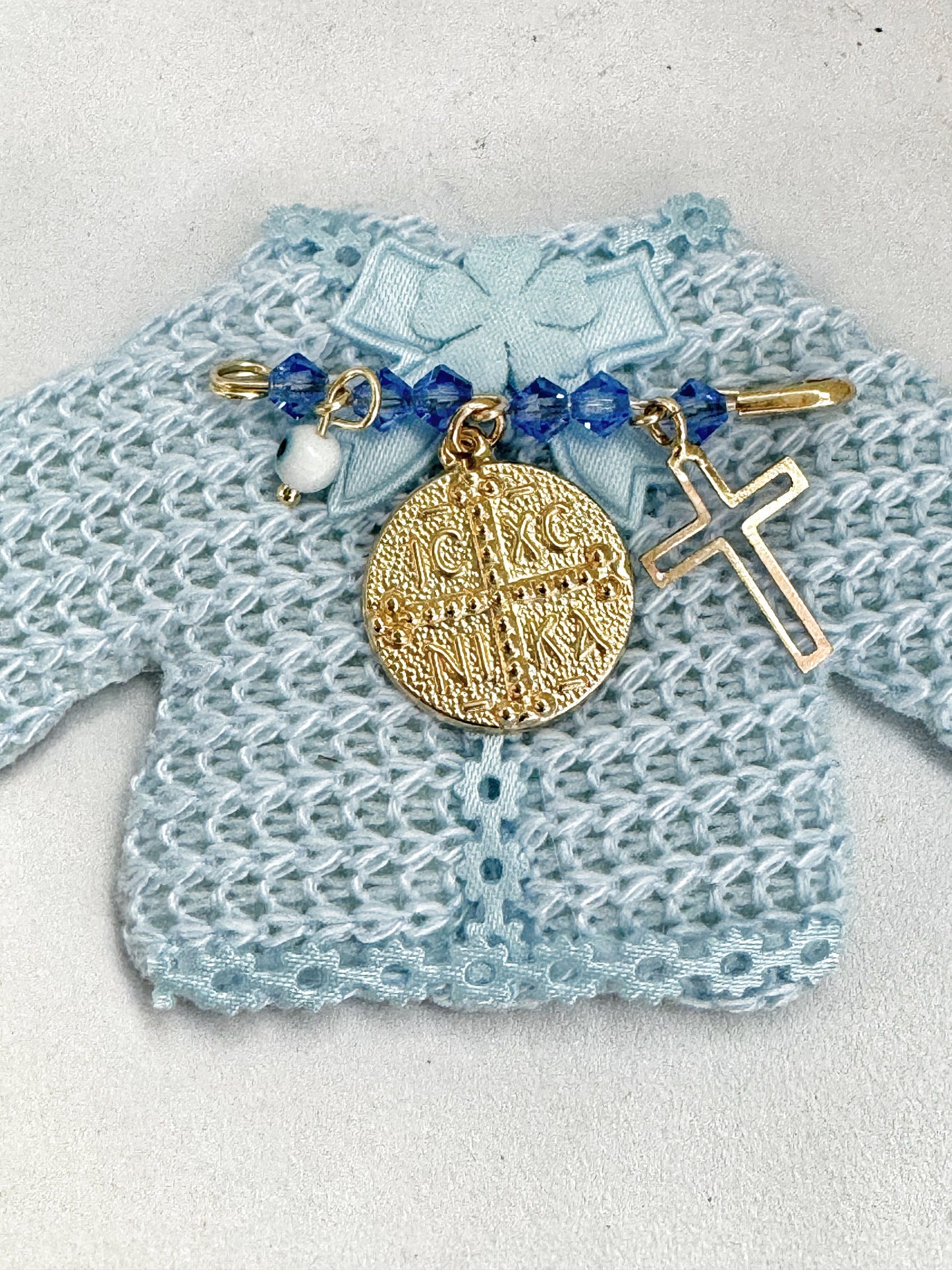 Baby Boy Filahto Greek Orthodox Good Luck Pin