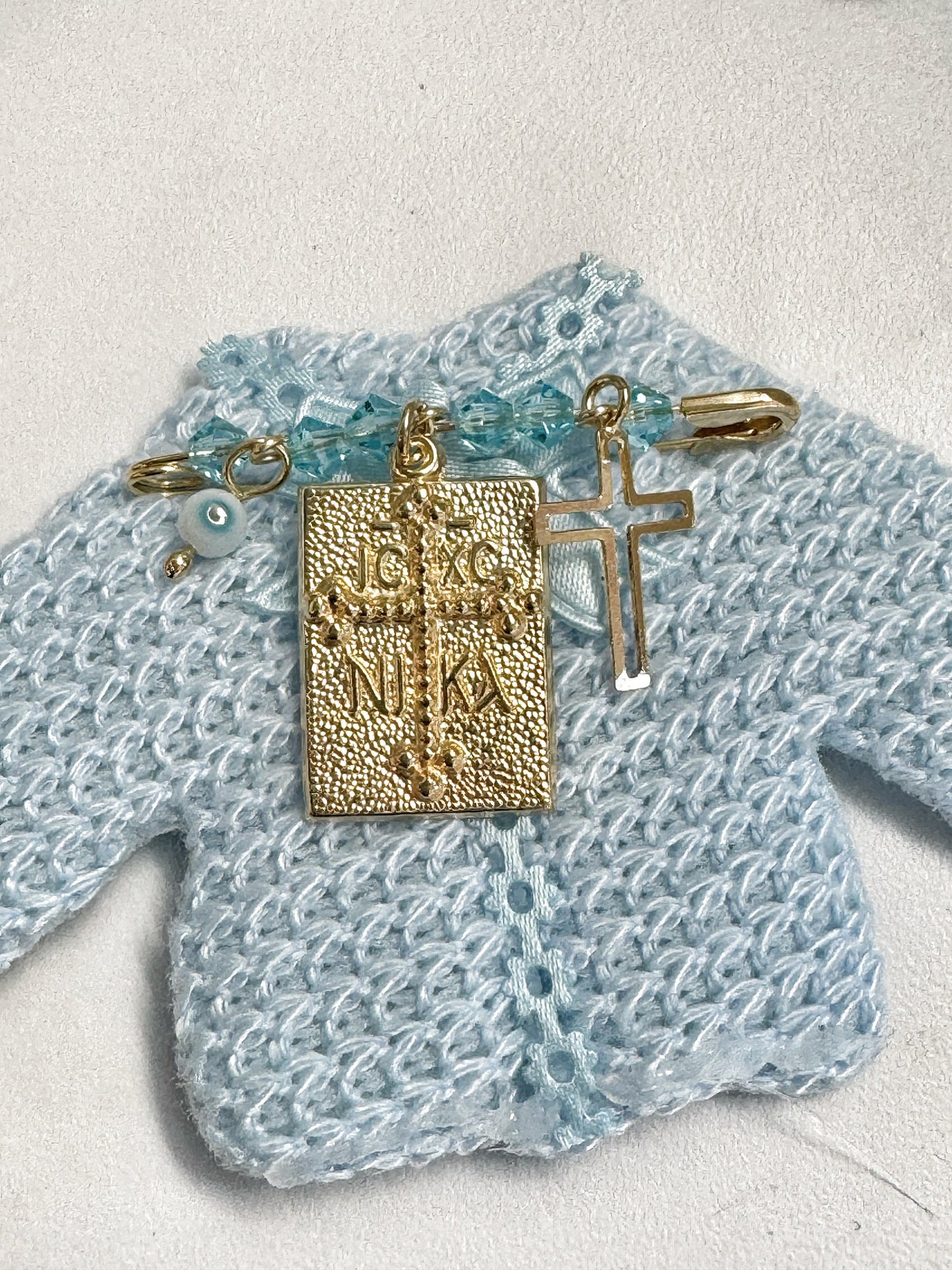 Baby Boy Filahto Greek Orthodox Good Luck Pin